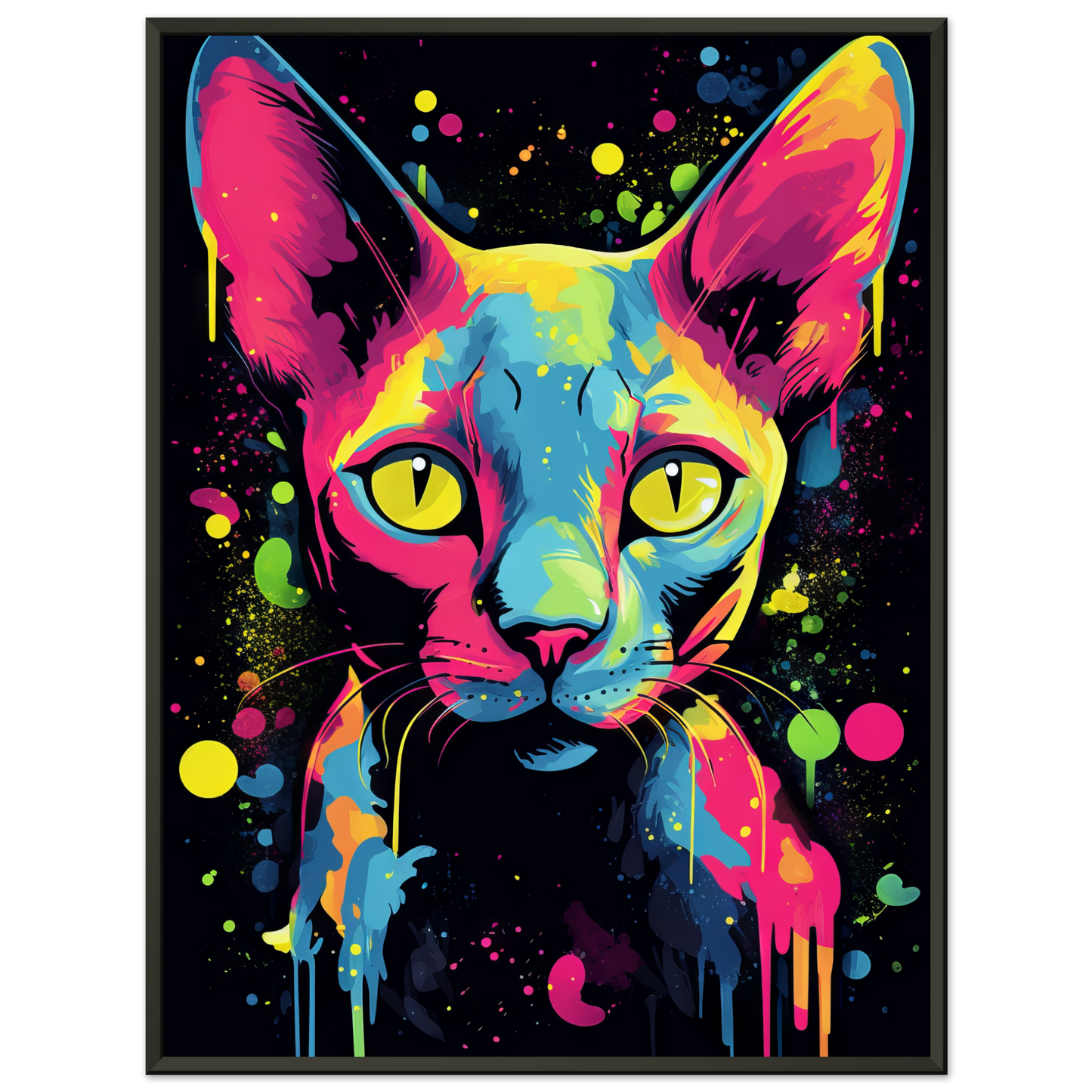 Katze Sphynx Pop-Art (CAT34)