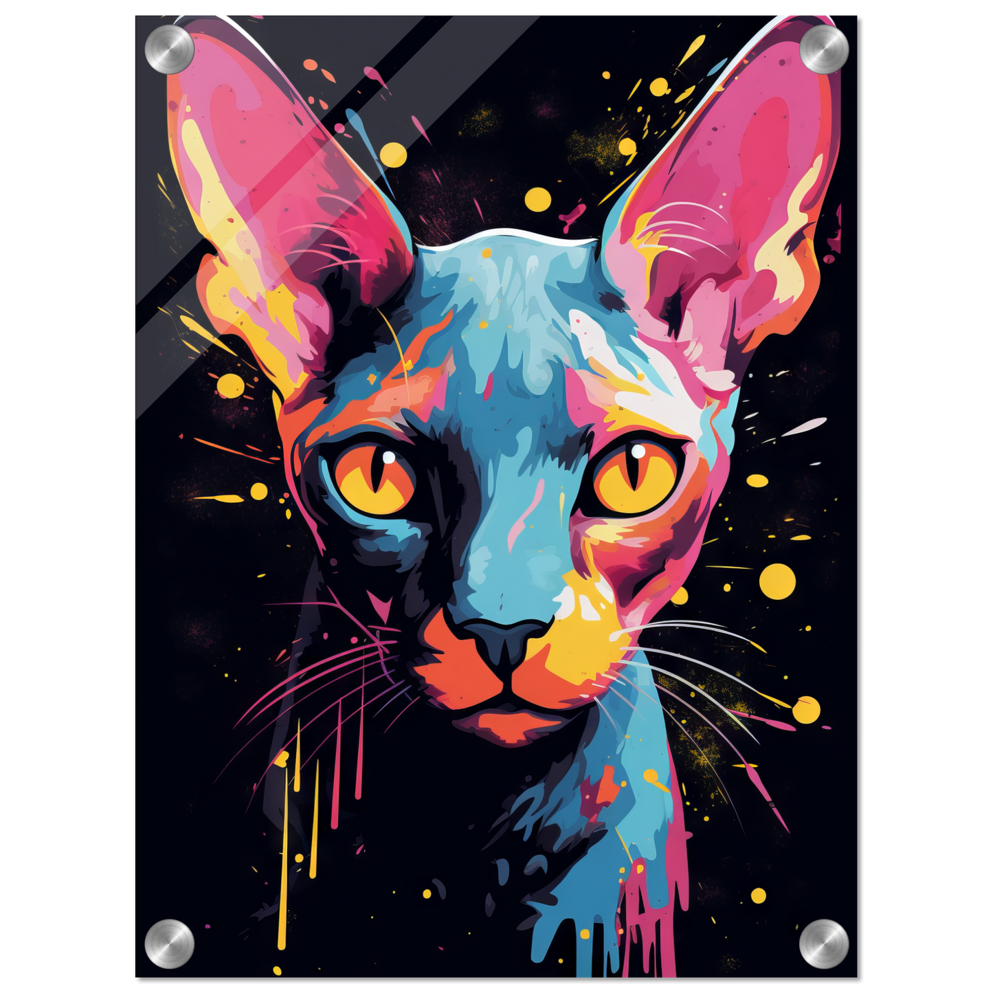 Katze Sphynx Pop-Art (CAT35)
