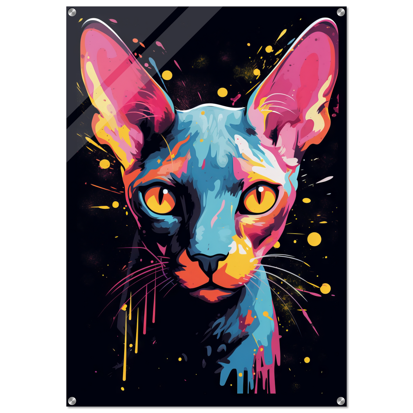 Katze Sphynx Pop-Art (CAT35)