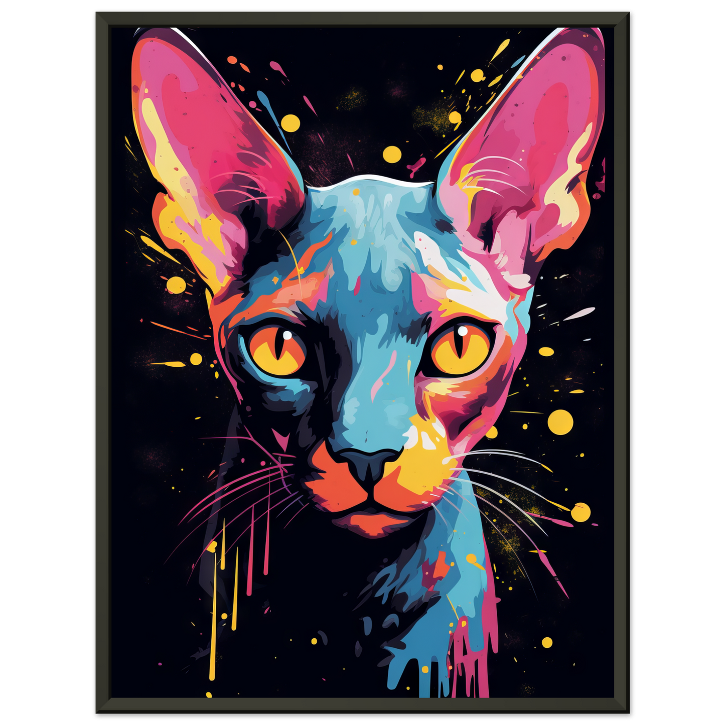 Katze Sphynx Pop-Art (CAT35)