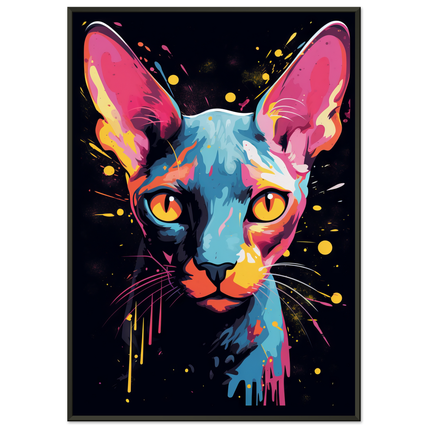 Katze Sphynx Pop-Art (CAT35)