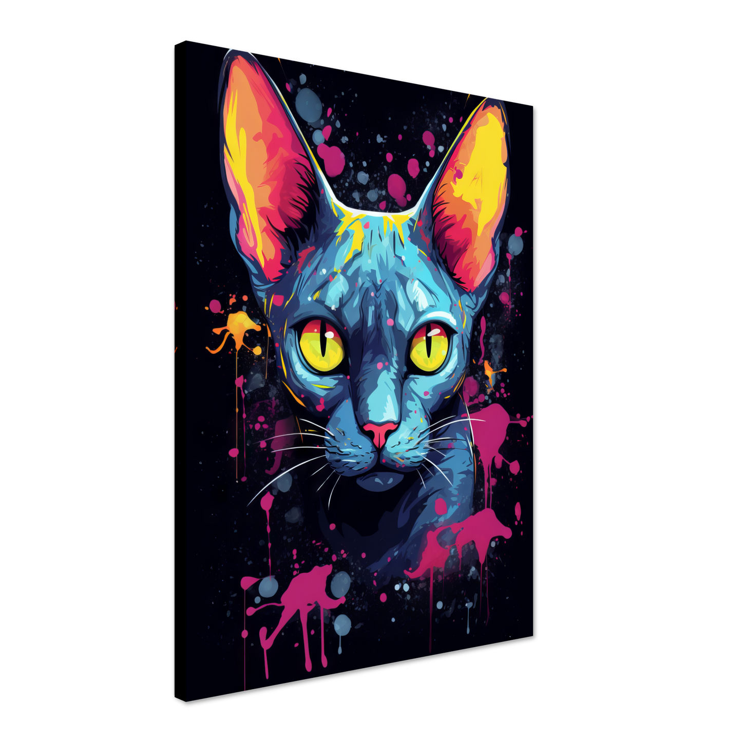 Katze Sphynx Pop-Art (CAT36)