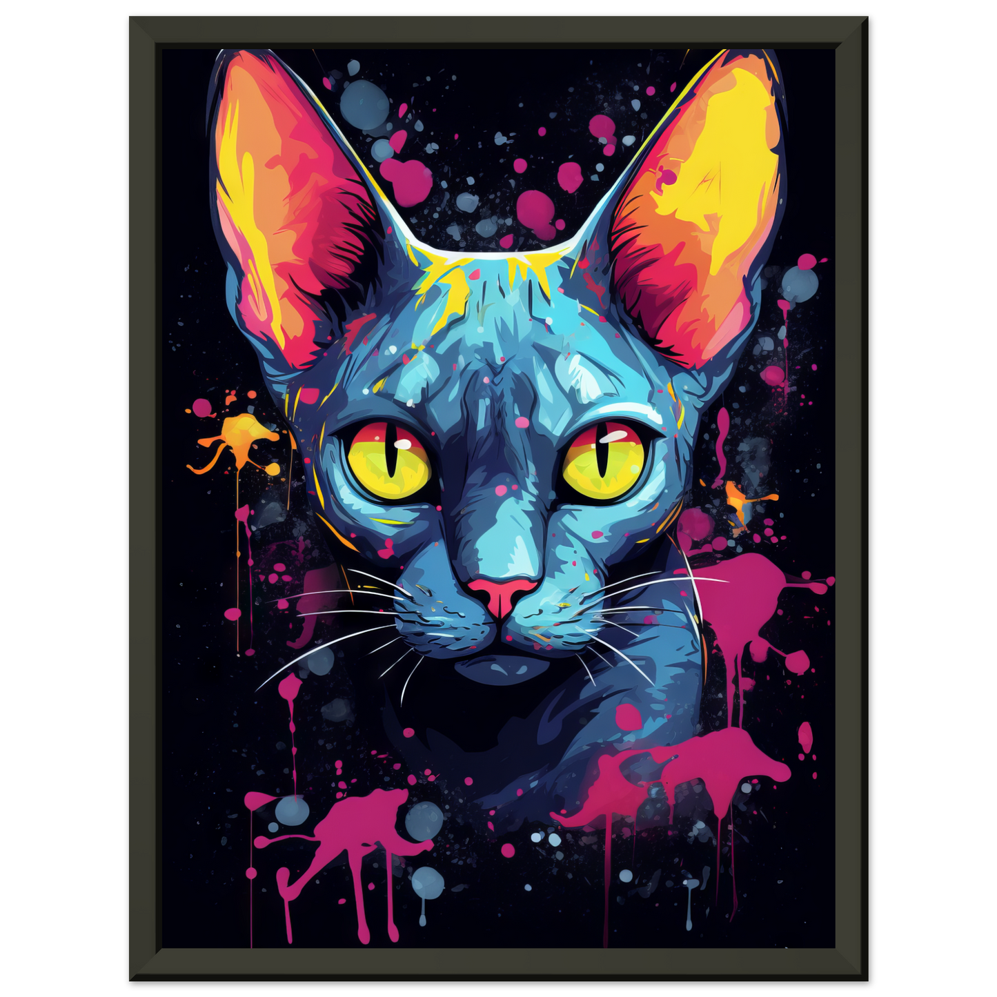 Katze Sphynx Pop-Art (CAT36)
