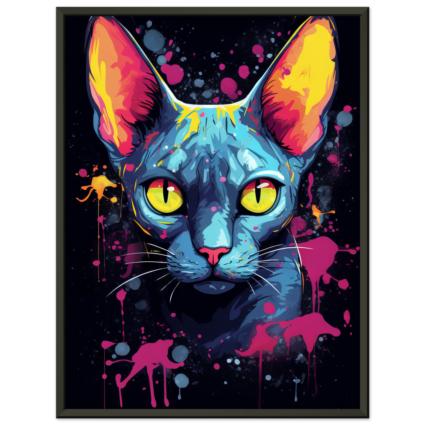 Katze Sphynx Pop-Art (CAT36)