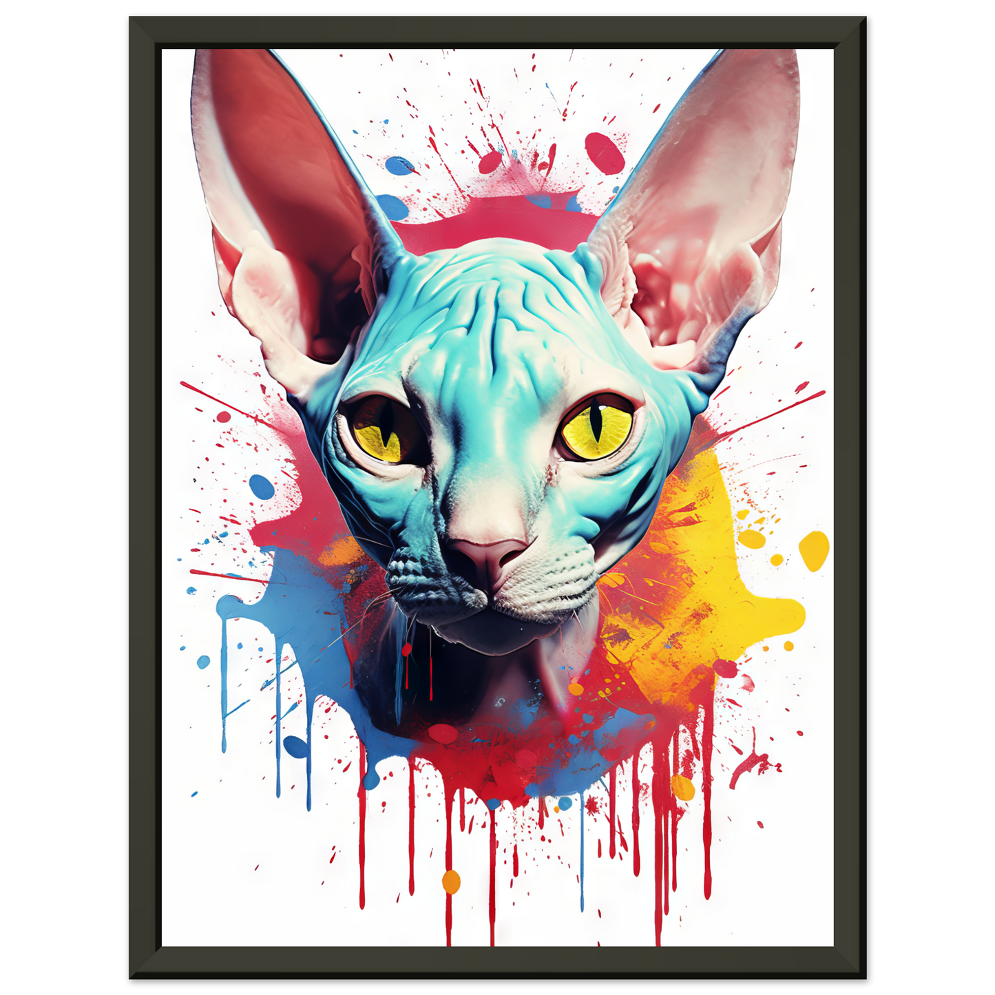 Katze Sphynx Pop-Art (CAT37)