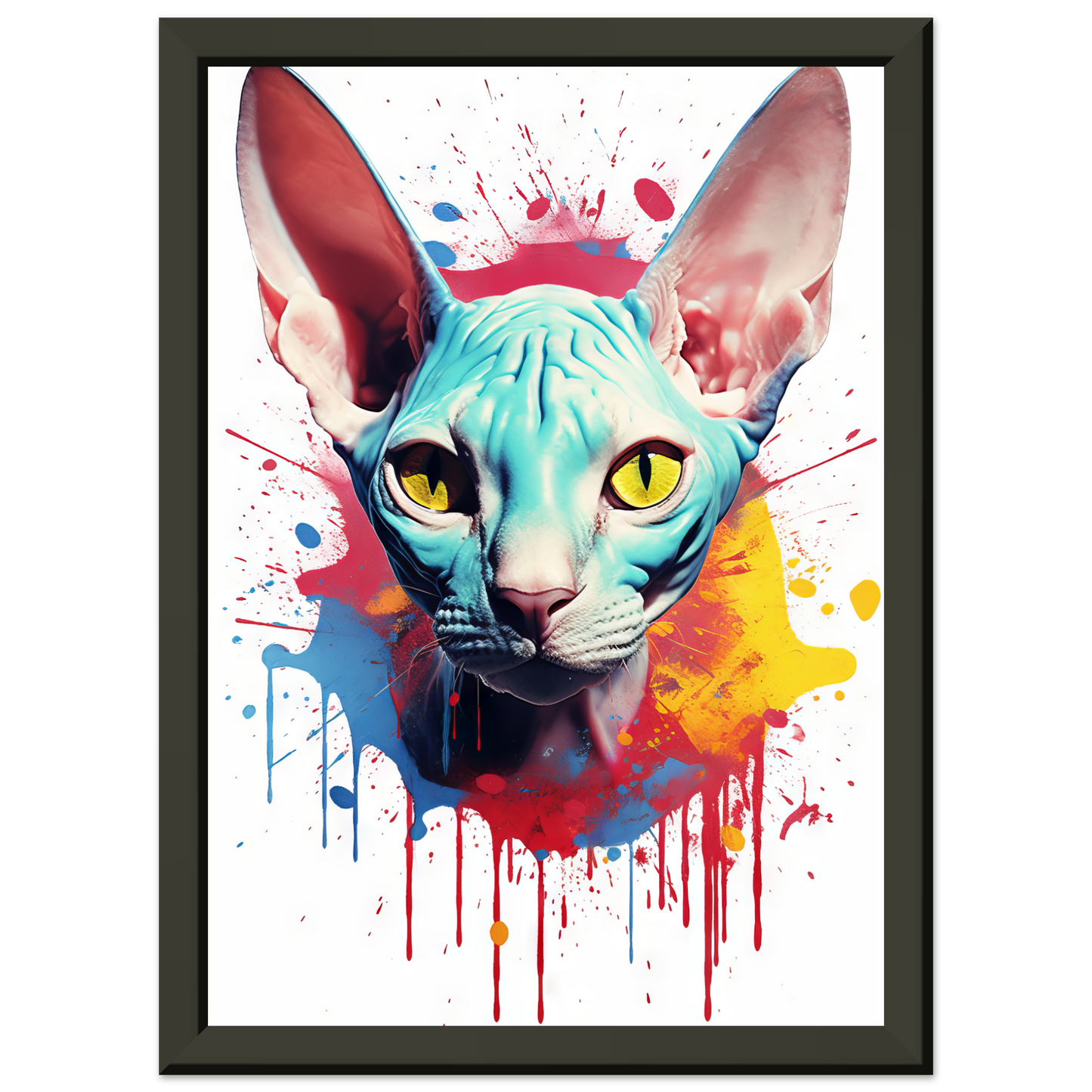 Katze Sphynx Pop-Art (CAT37)