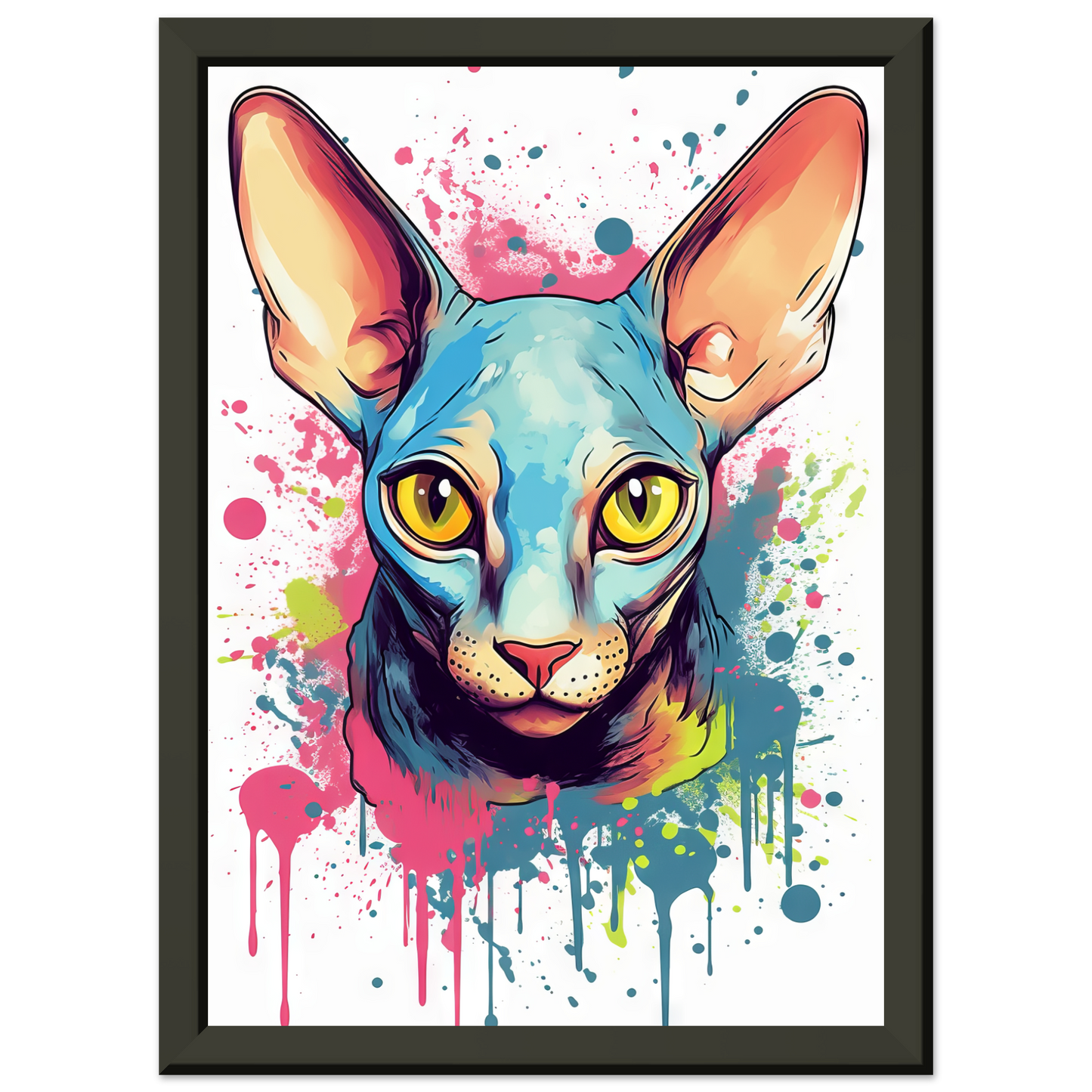 Katze Sphynx Pop-Art (CAT38)