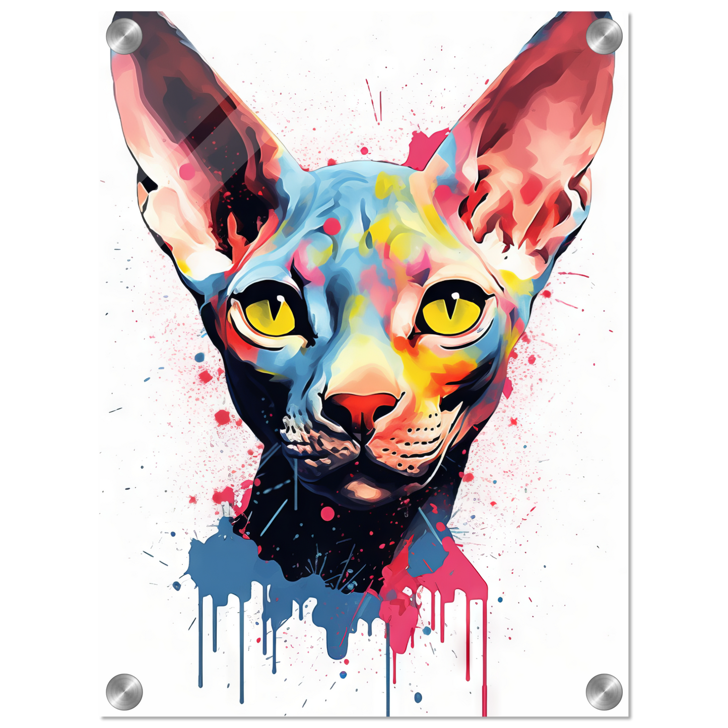 Katze Sphynx Pop-Art (CAT39)
