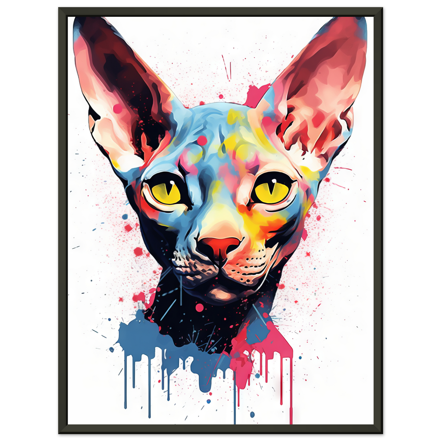 Katze Sphynx Pop-Art (CAT39)
