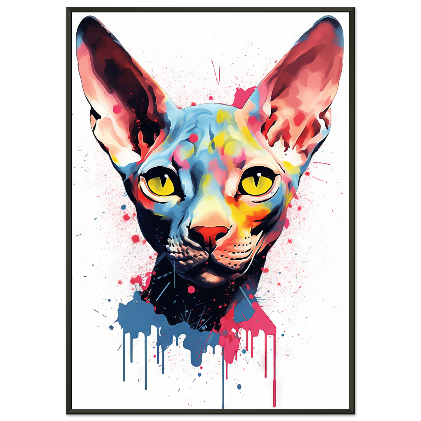 Katze Sphynx Pop-Art (CAT39)
