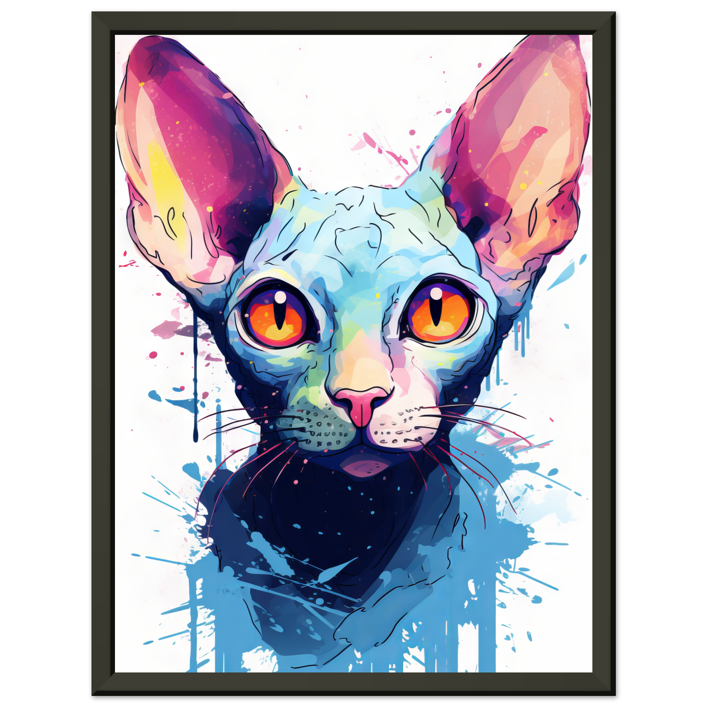 Katze Sphynx Pop-Art (CAT40)