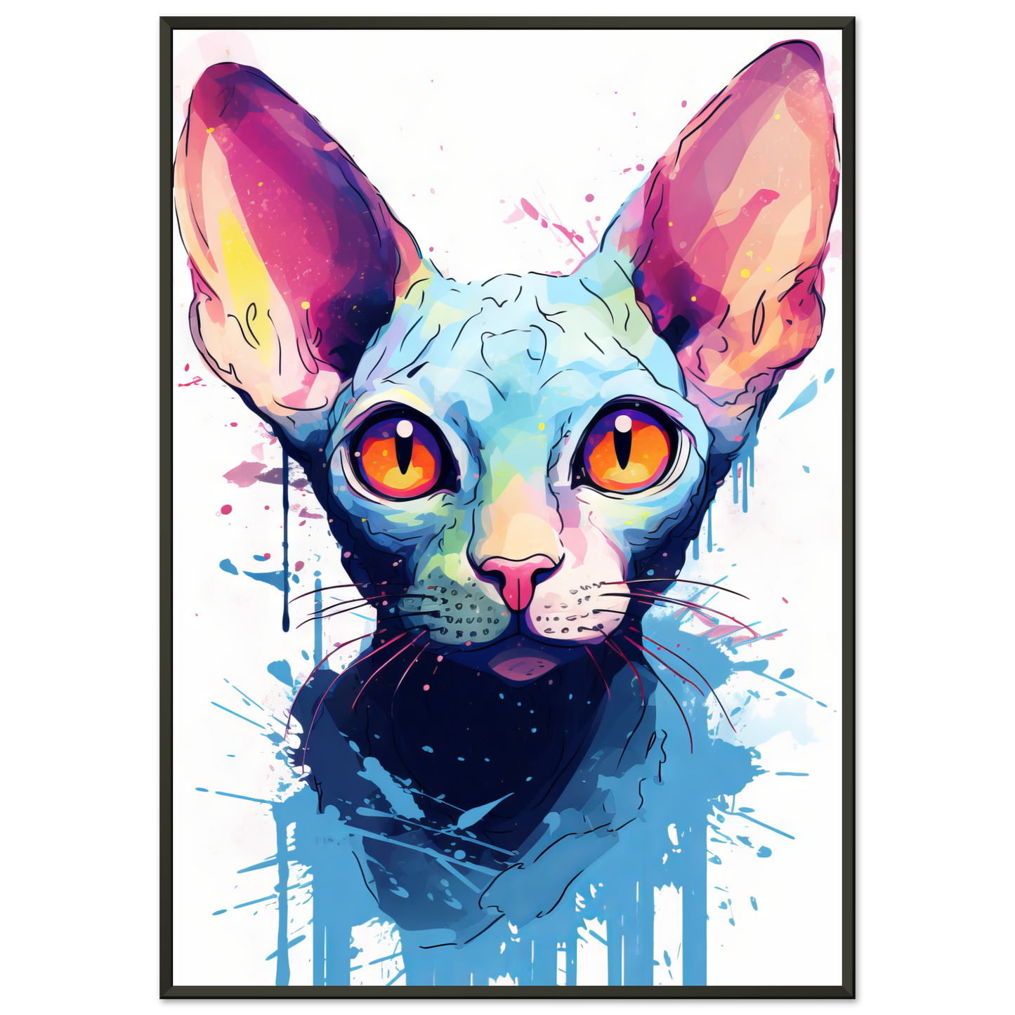 Katze Sphynx Pop-Art (CAT40)