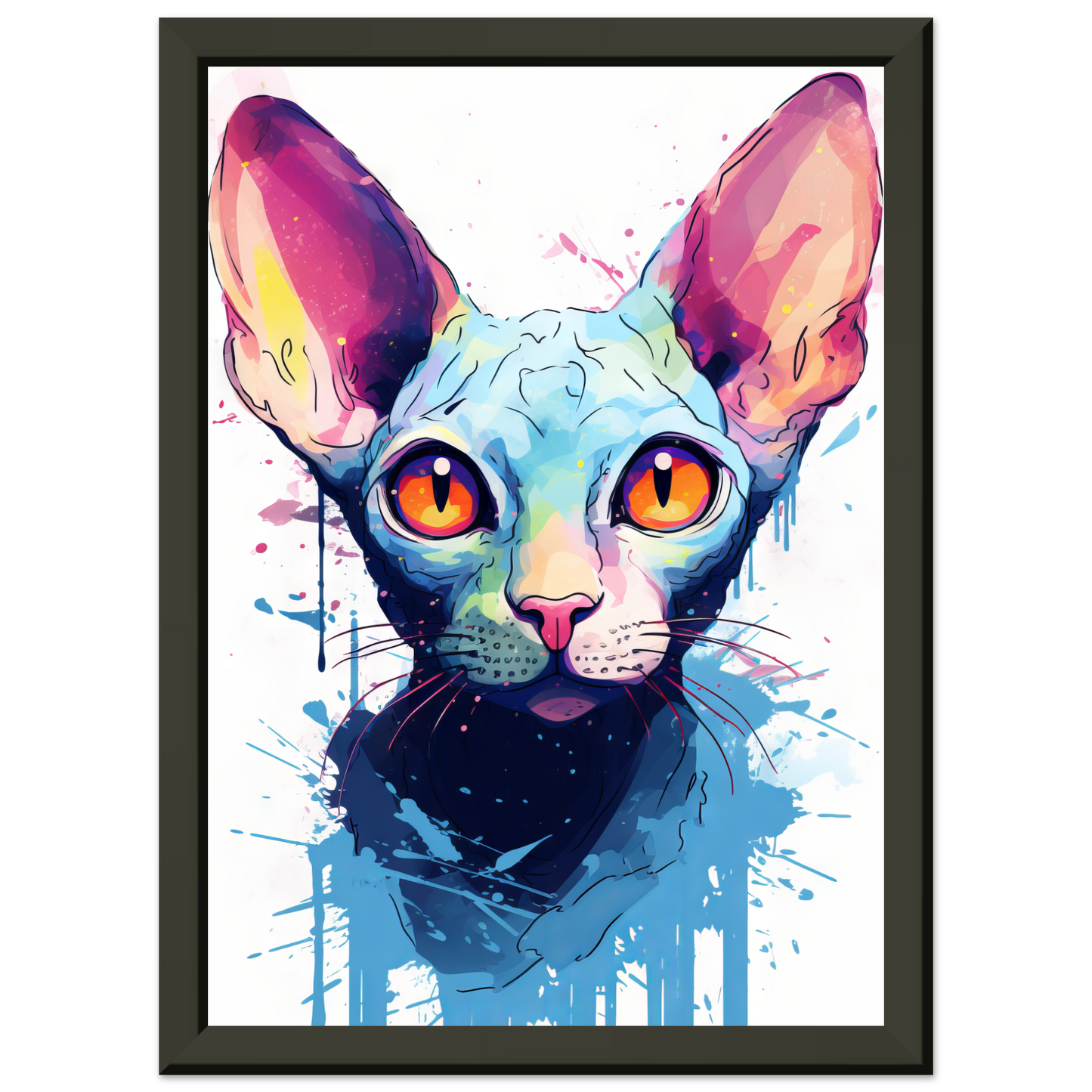 Katze Sphynx Pop-Art (CAT40)