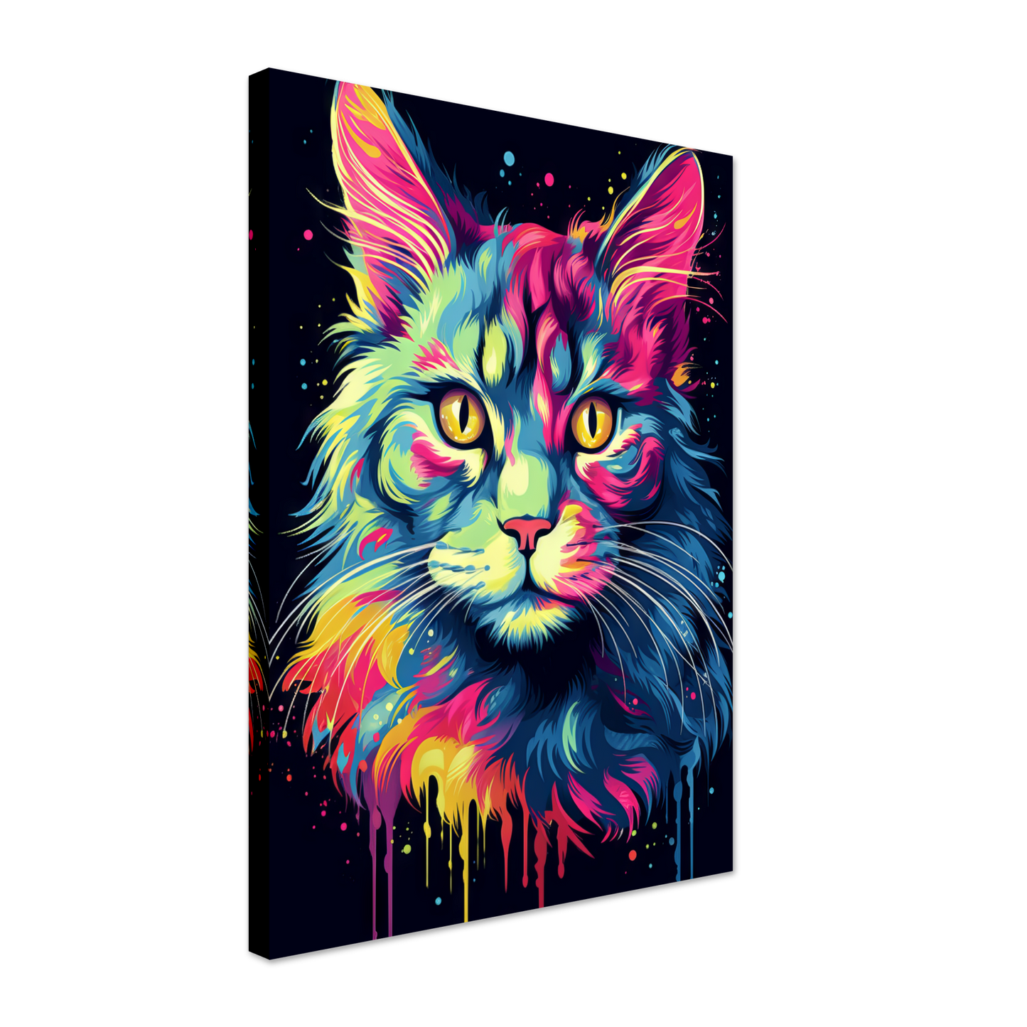 Katze Maine Coon Pop-Art (CAT52)