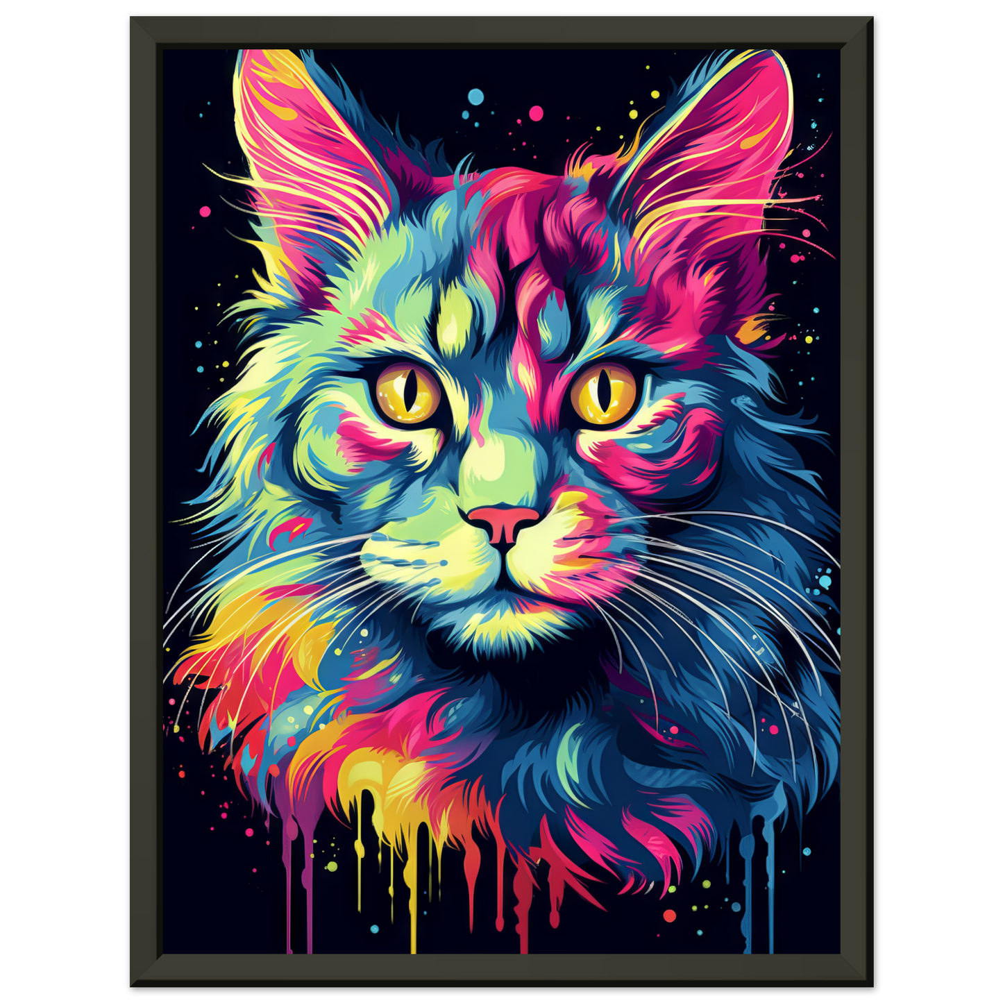 Katze Maine Coon Pop-Art (CAT52)