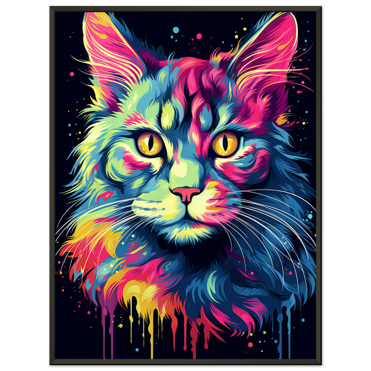 Katze Maine Coon Pop-Art (CAT52)