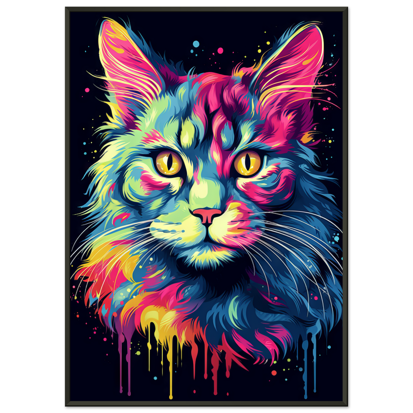 Katze Maine Coon Pop-Art (CAT52)
