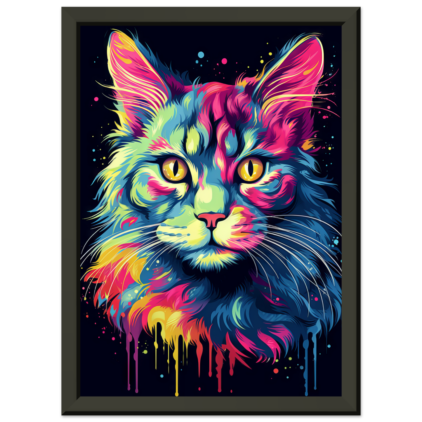 Katze Maine Coon Pop-Art (CAT52)
