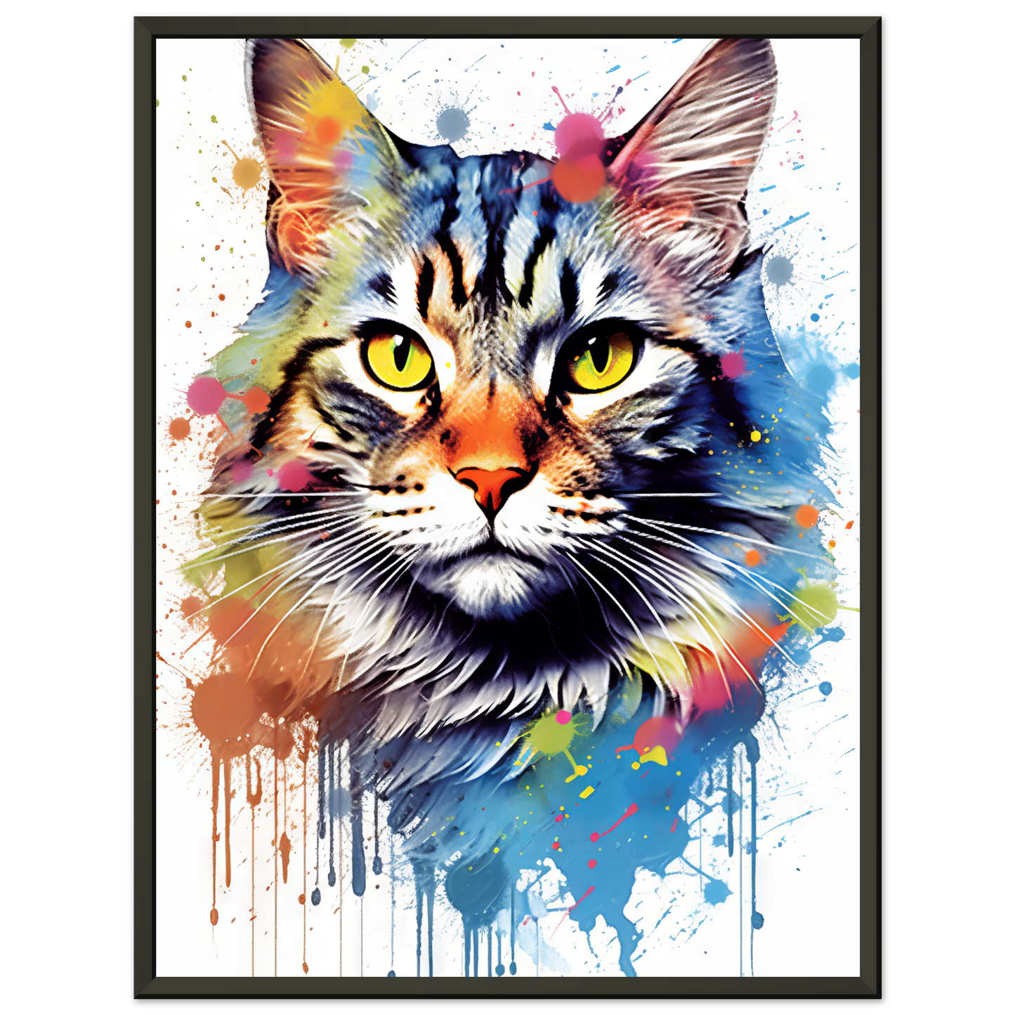 Katze Maine Coon Pop-Art (CAT53)