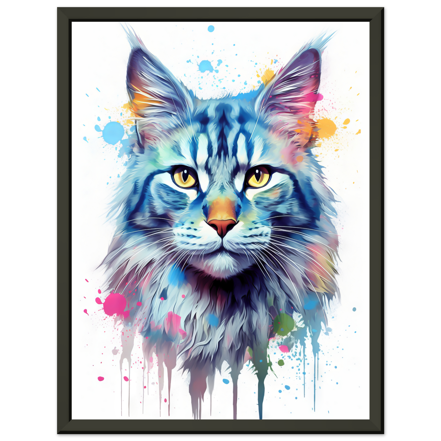 Katze Maine Coon Pop-Art (CAT54)