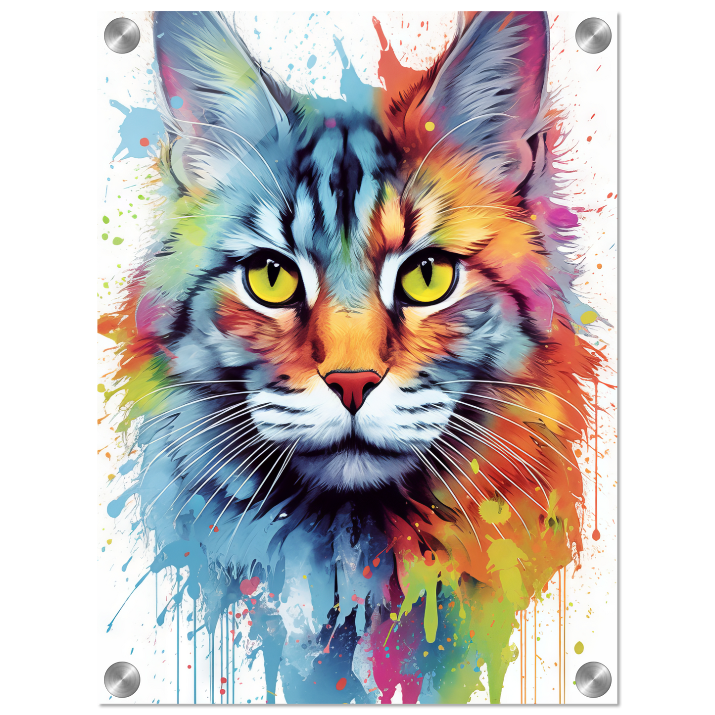 Cat Maine Coon Pop Art (CAT55)