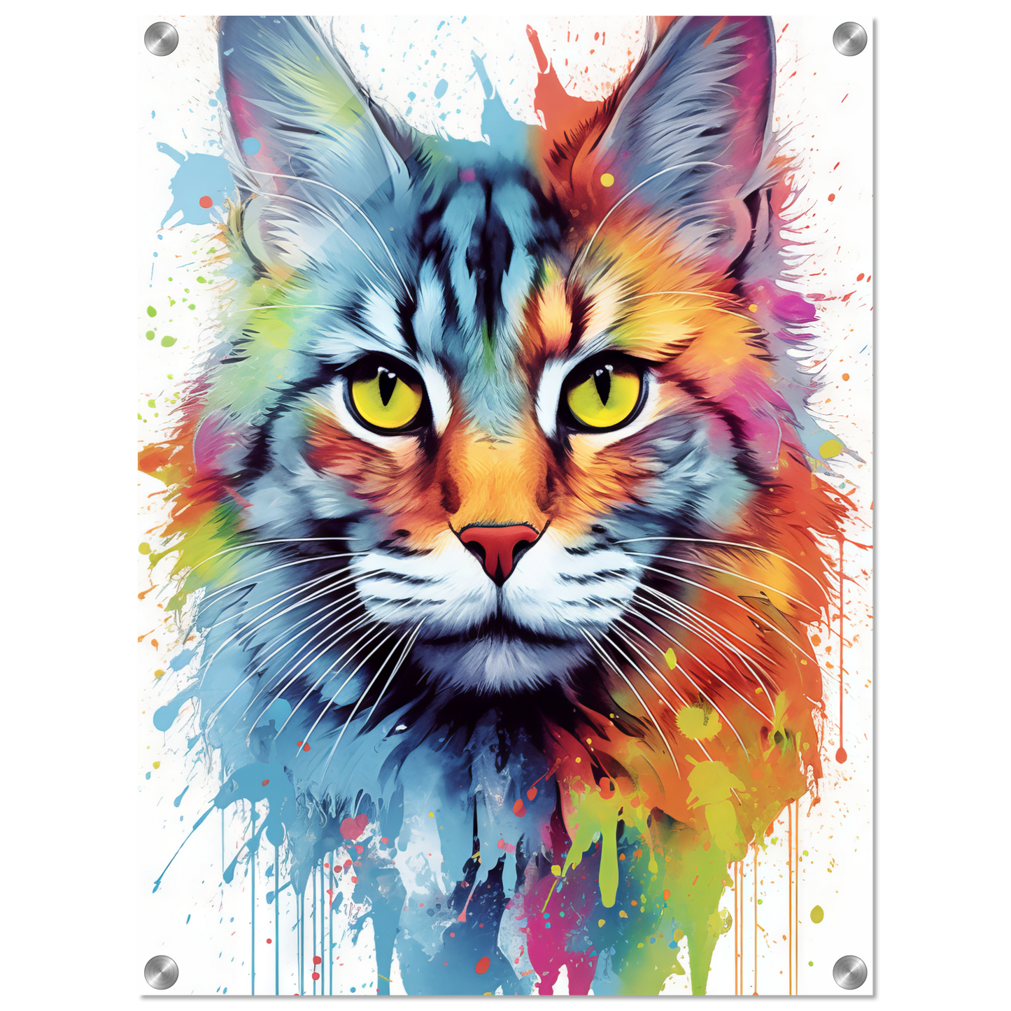 Cat Maine Coon Pop Art (CAT55)