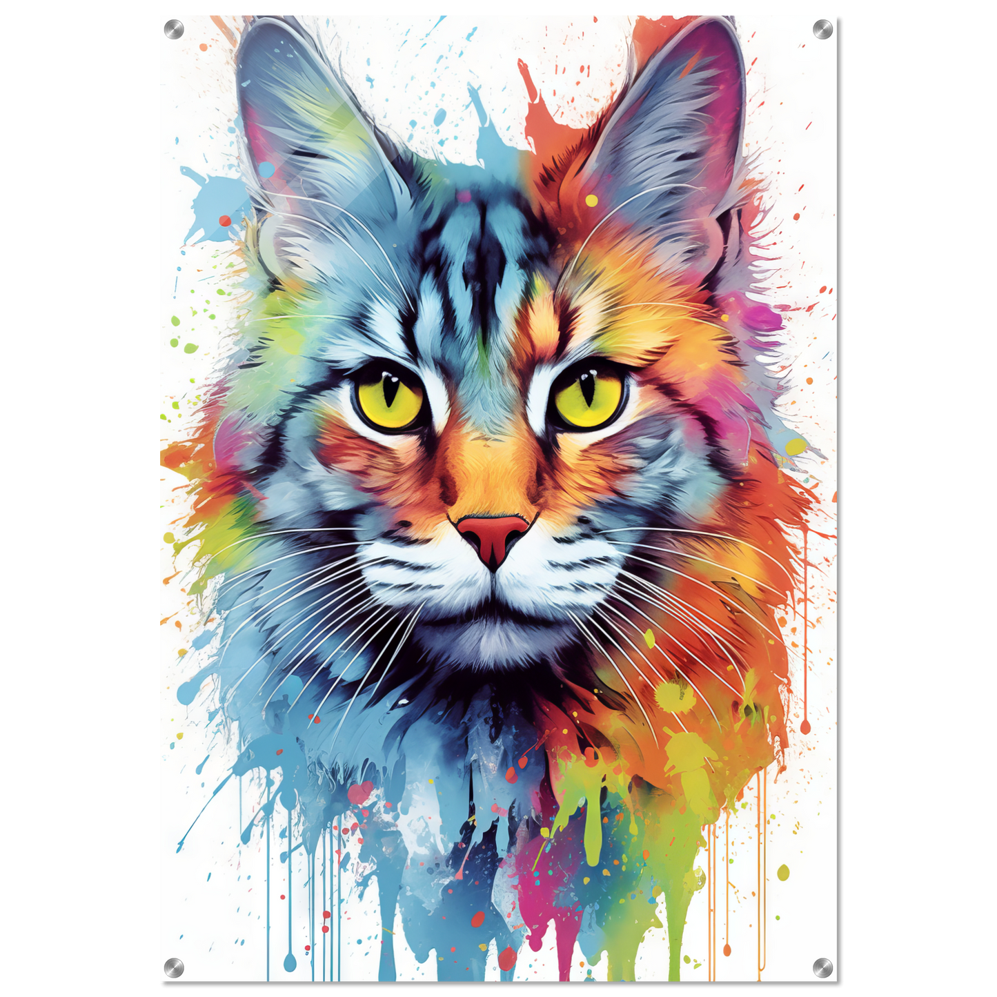Cat Maine Coon Pop Art (CAT55)