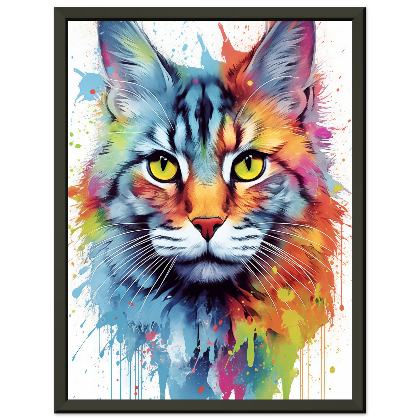 Cat Maine Coon Pop Art (CAT55)