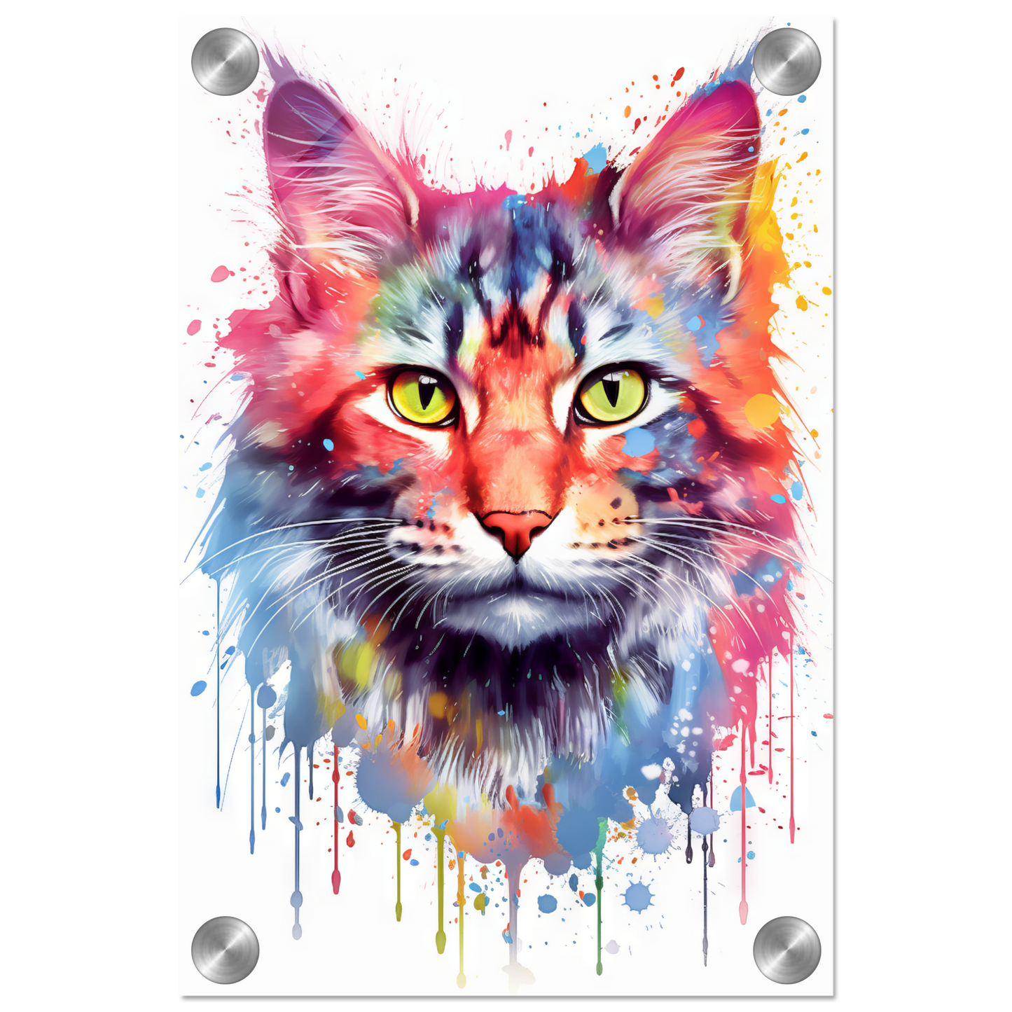Cat Maine Coon Pop Art (CAT56)
