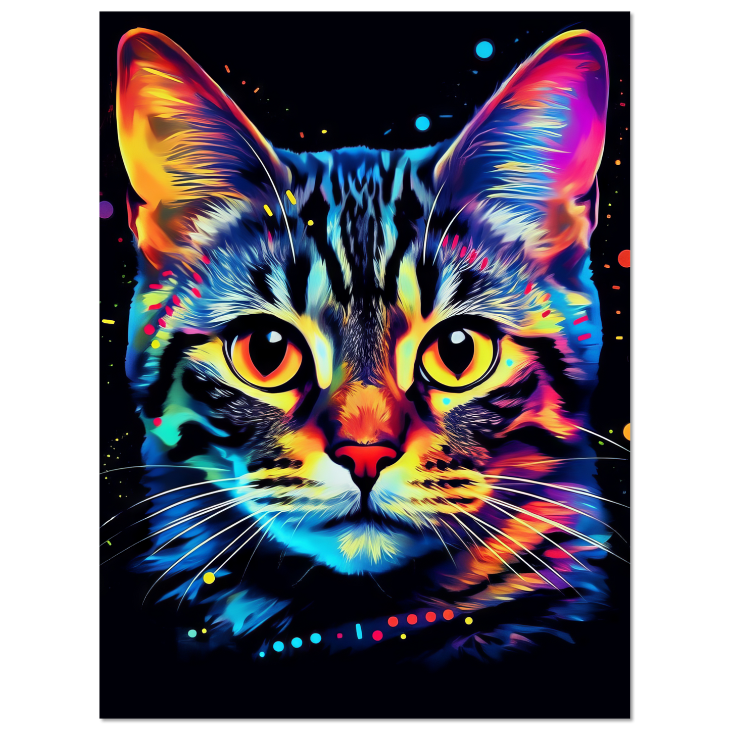 Cat Bengal Pop Art (CAT58)