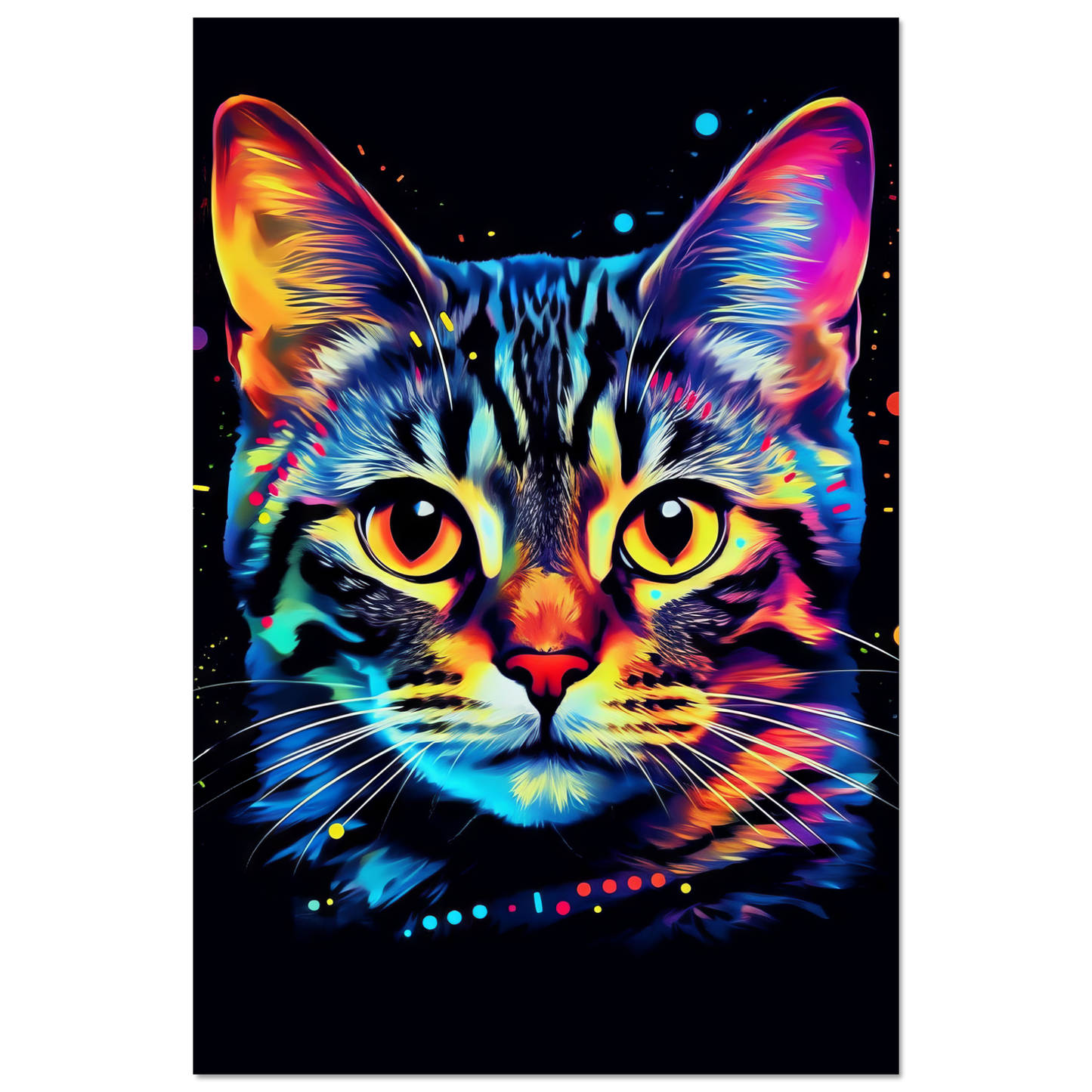 Cat Bengal Pop Art (CAT58)