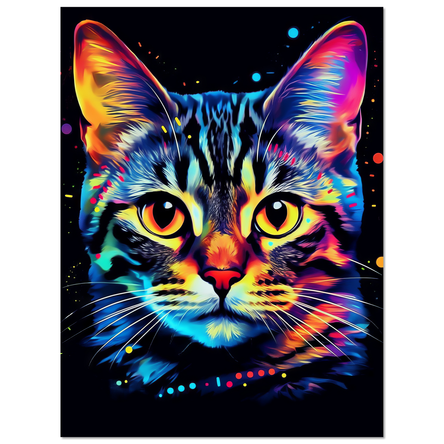 Cat Bengal Pop Art (CAT58)