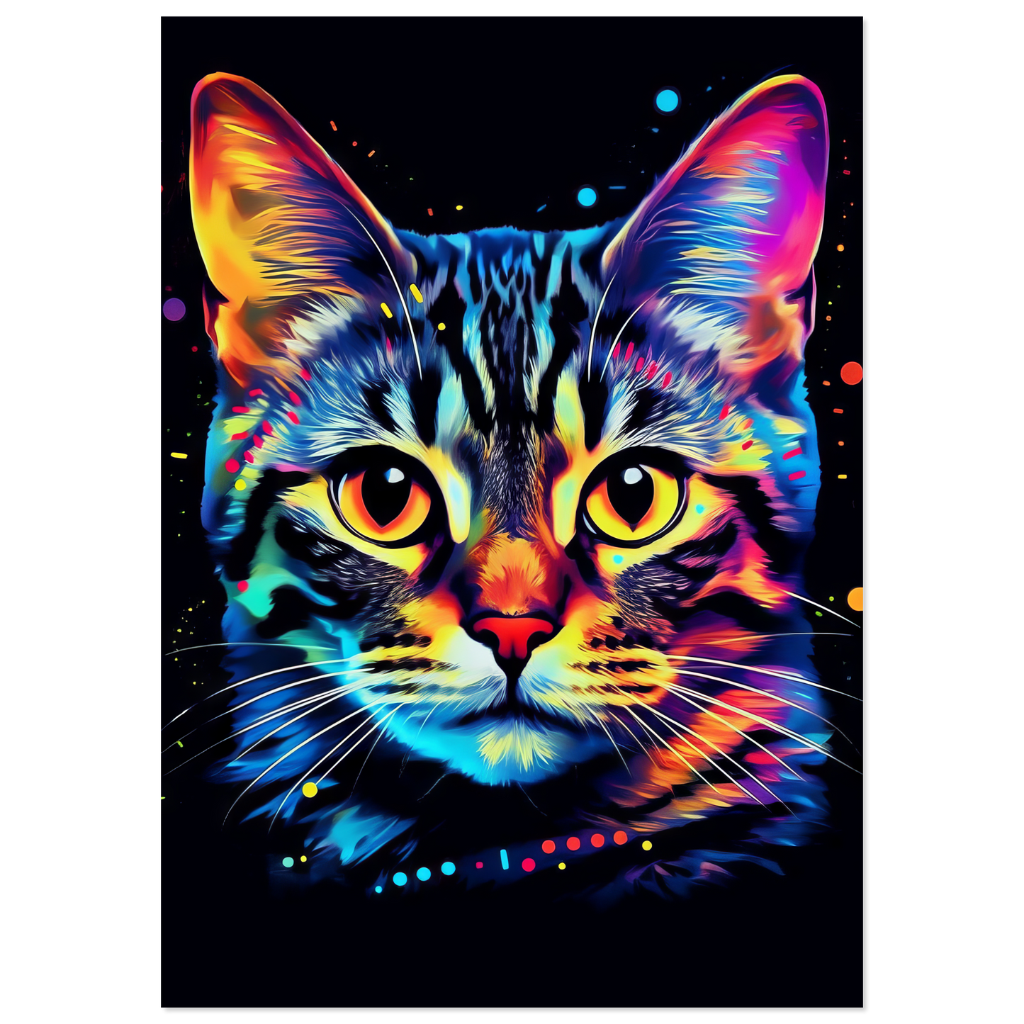 Cat Bengal Pop Art (CAT58)