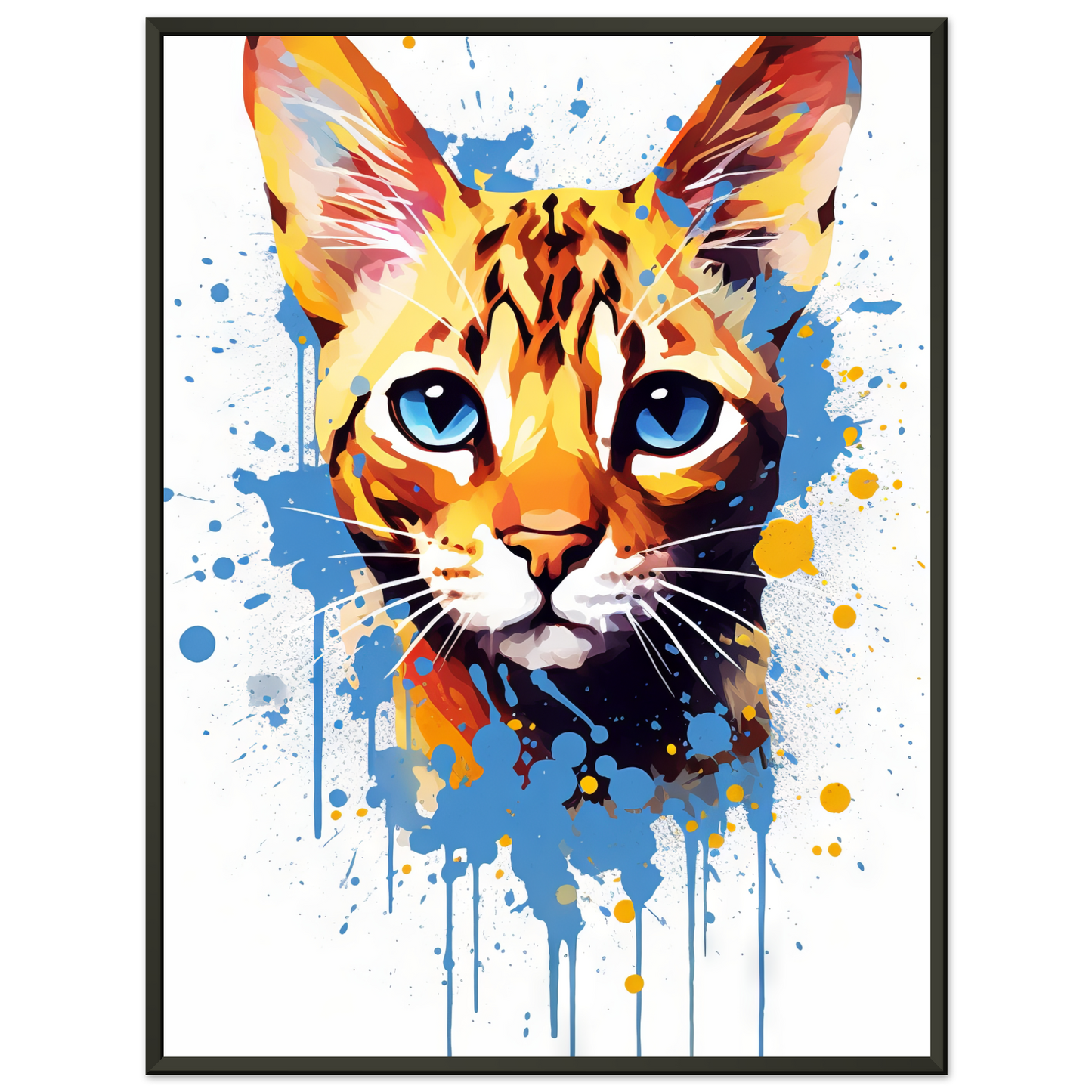 Cat Bengal Pop Art (CAT63)