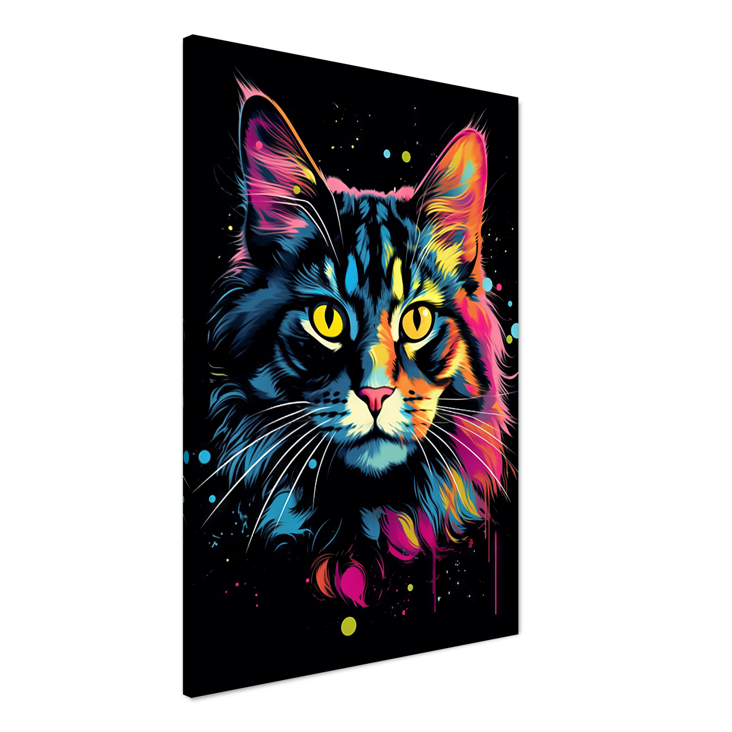 Katze Norgwegische Waldkatze Pop-Art (CAT65)