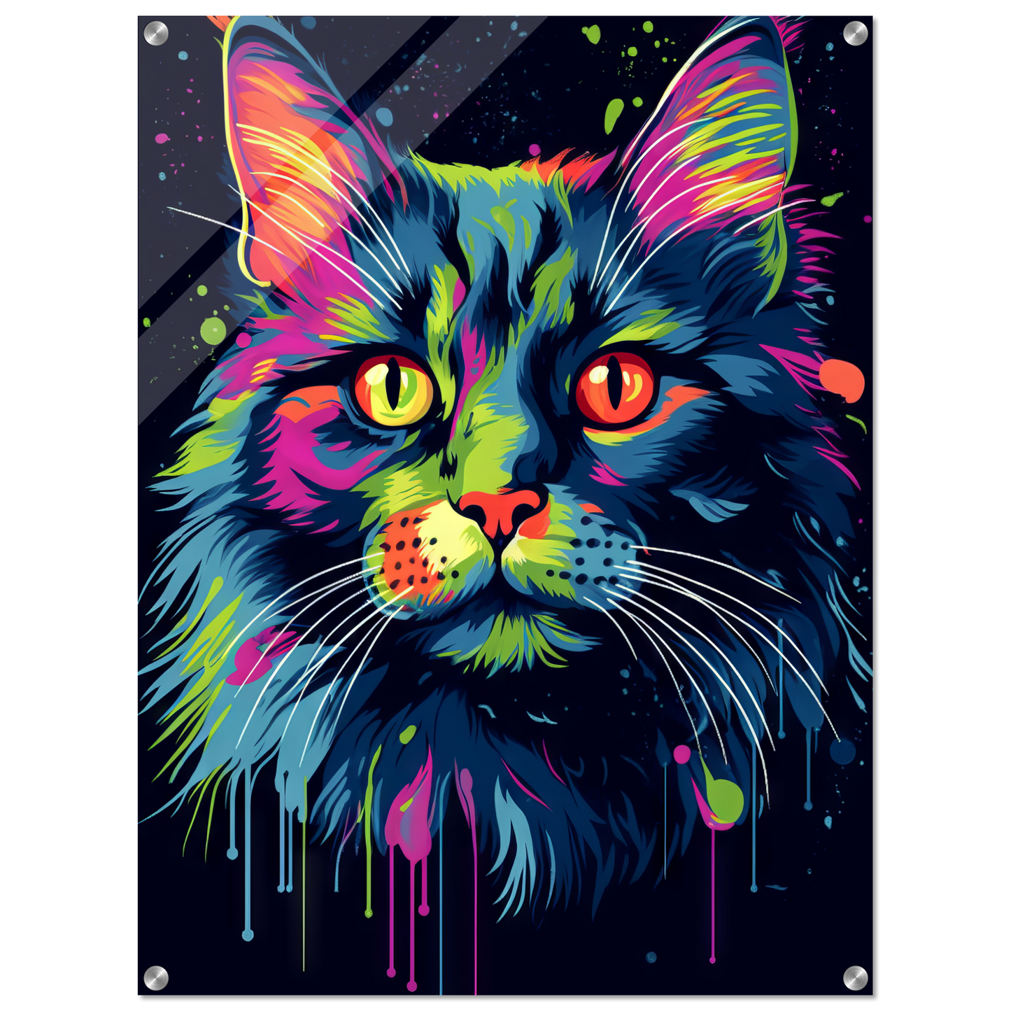 Cat North Norwegian Forest Cat Pop Art (CAT66)