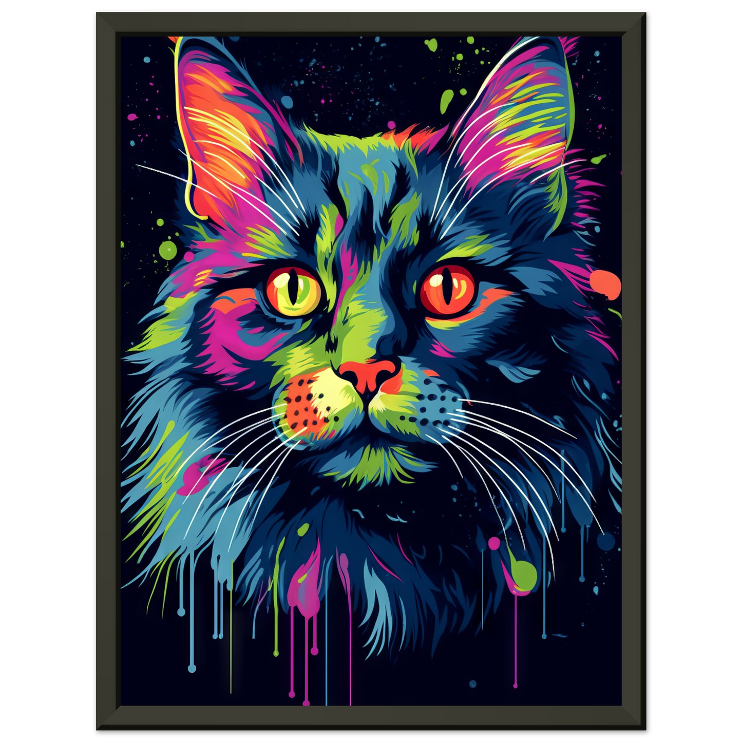 Cat North Norwegian Forest Cat Pop Art (CAT66)