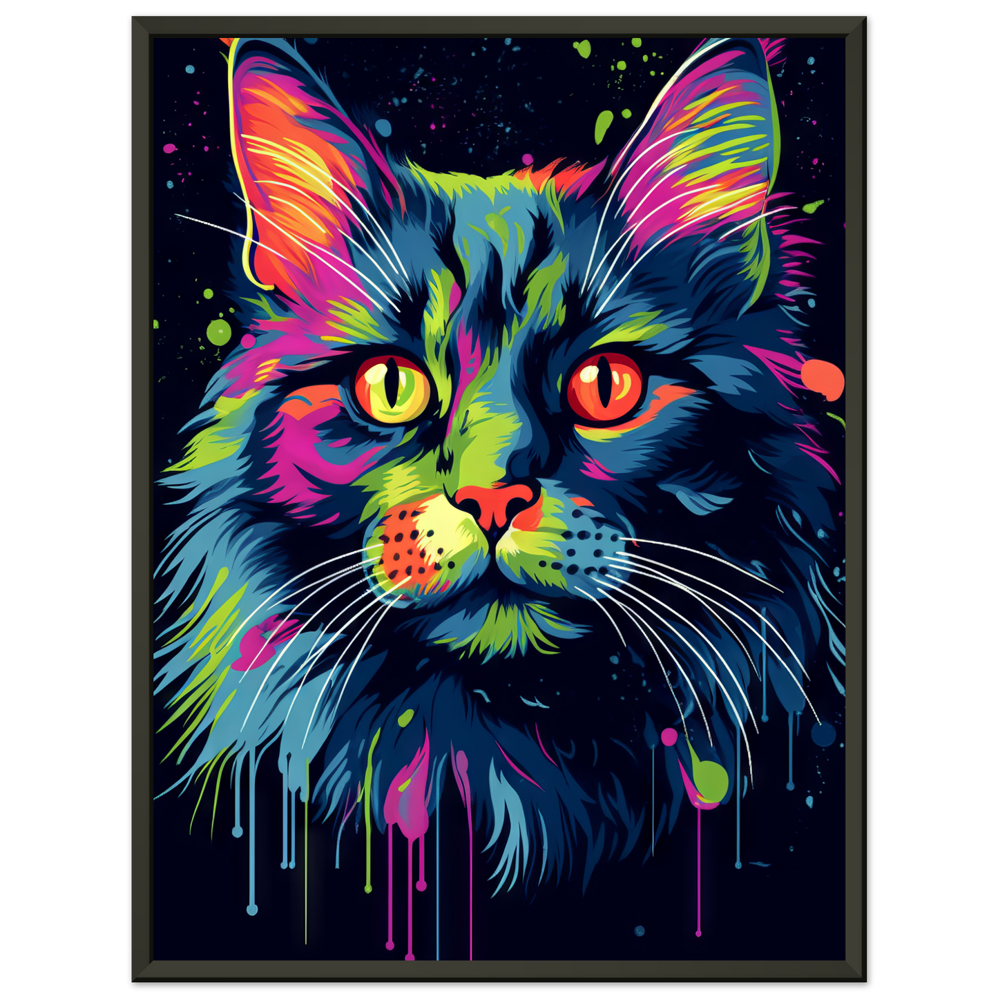 Cat North Norwegian Forest Cat Pop Art (CAT66)