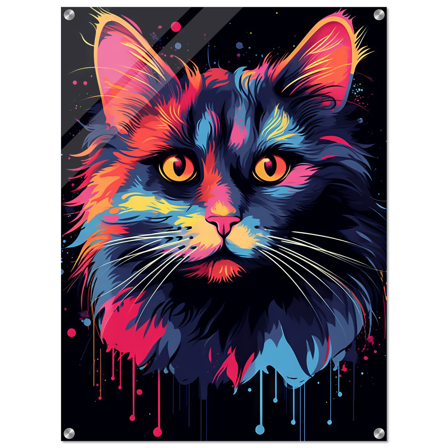 Cat North Norwegian Forest Cat Pop Art (CAT68)