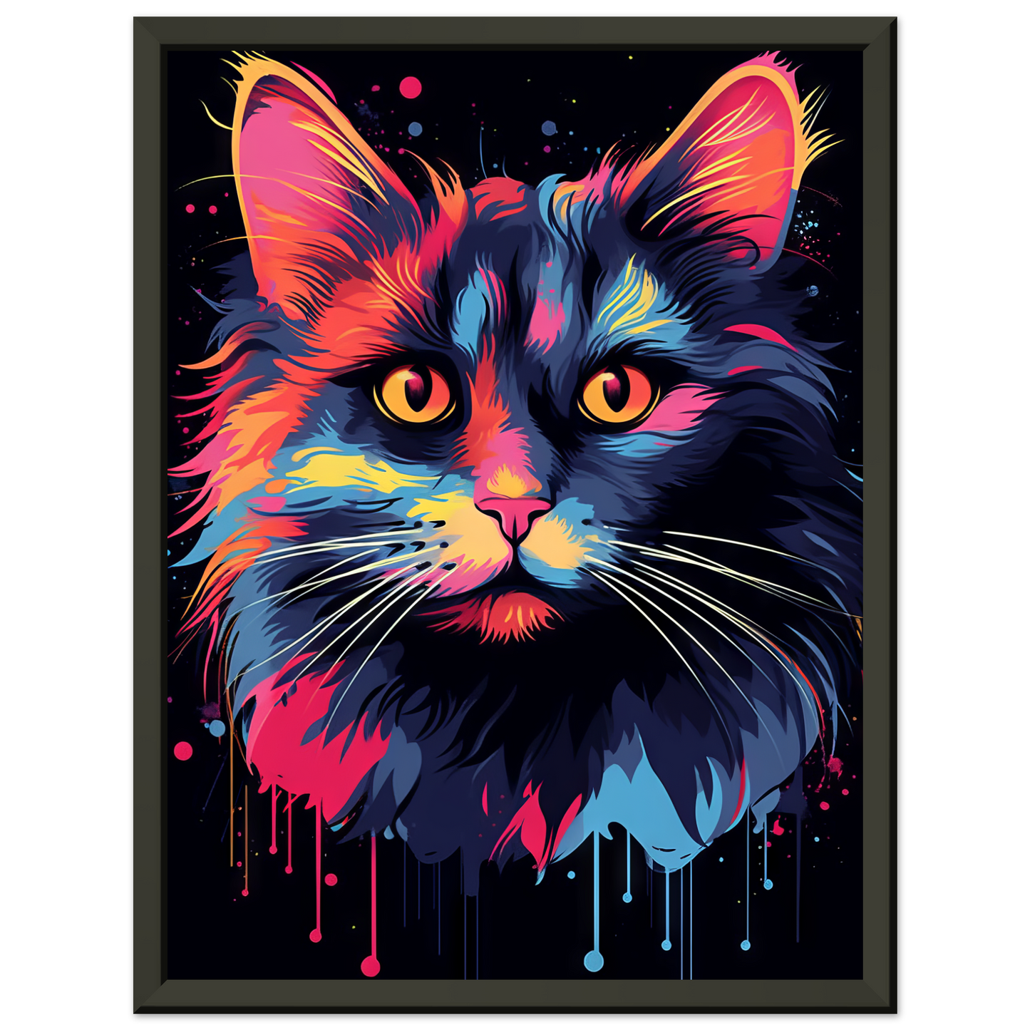 Cat North Norwegian Forest Cat Pop Art (CAT68)
