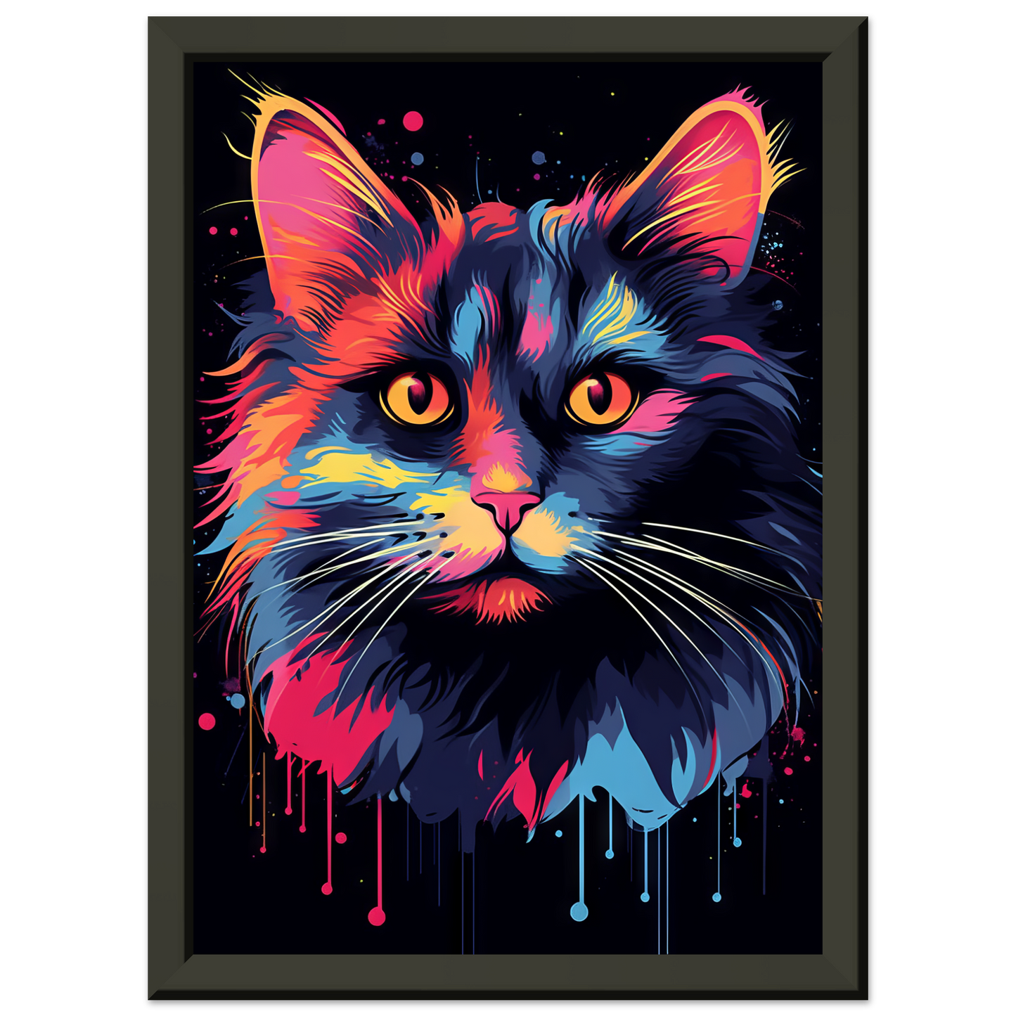 Cat North Norwegian Forest Cat Pop Art (CAT68)
