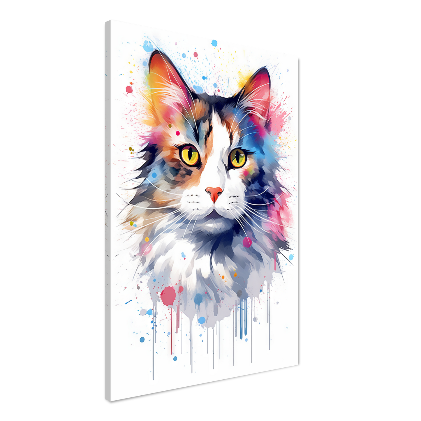 Cat North Norwegian Forest Cat Pop Art (CAT69)