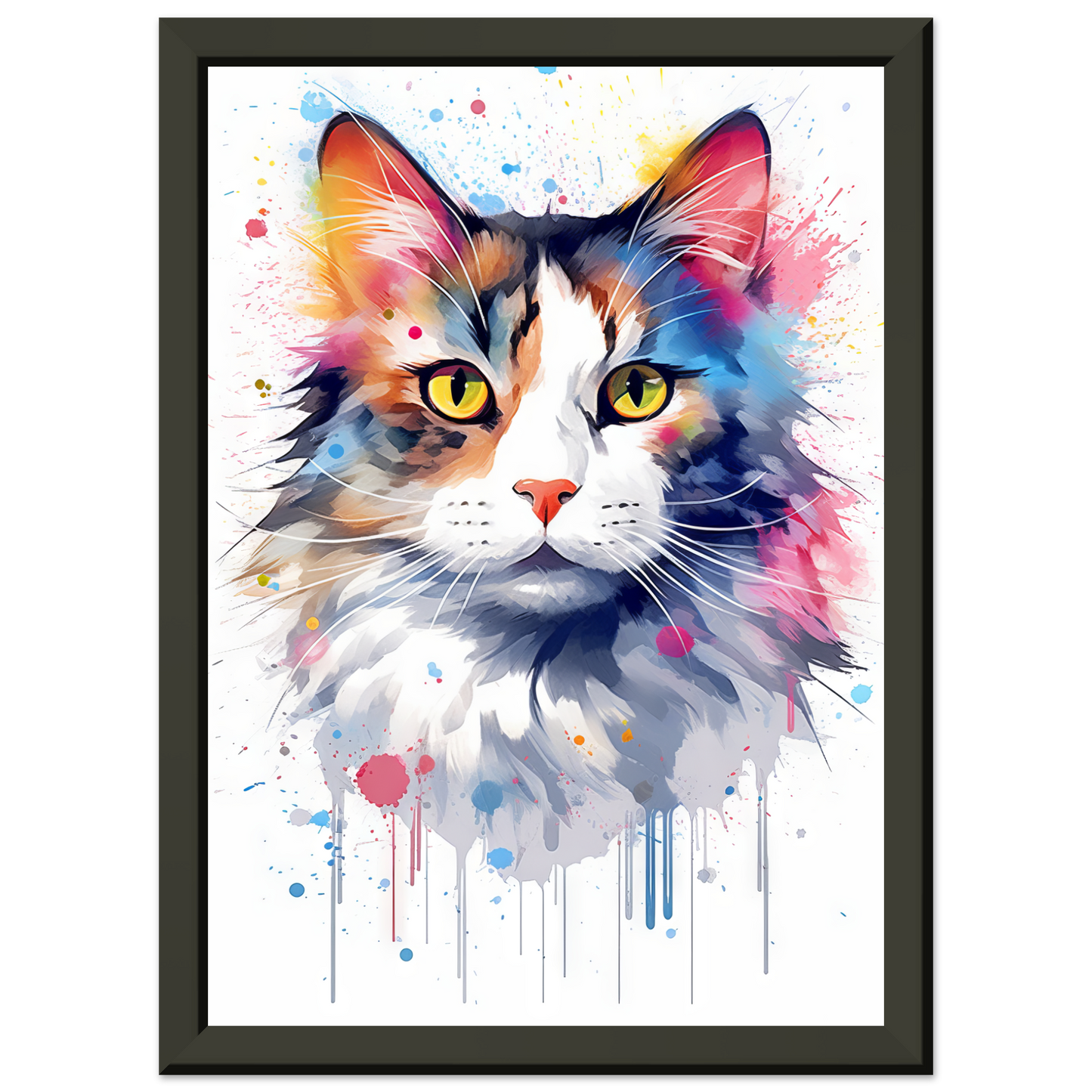 Cat North Norwegian Forest Cat Pop Art (CAT69)