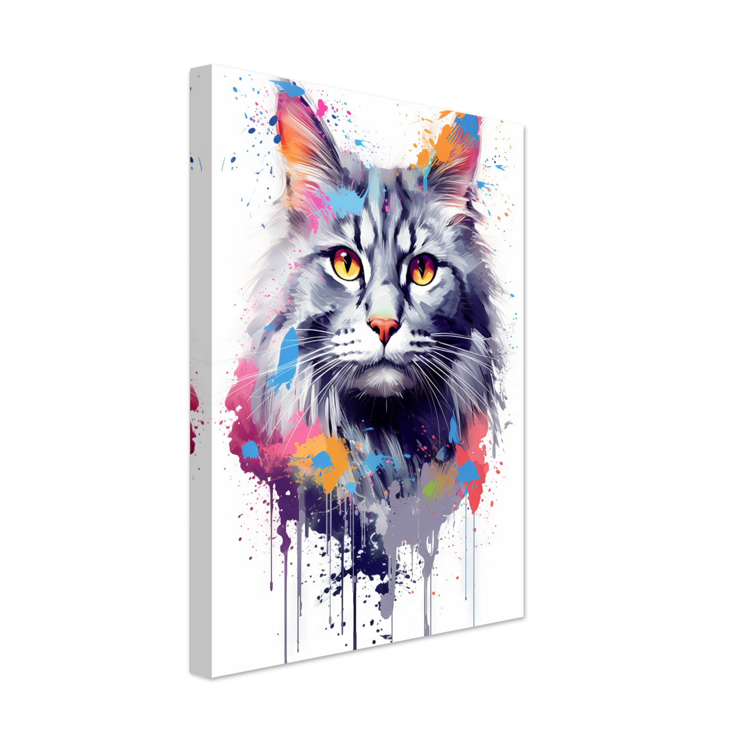 Katze Norgwegische Waldkatze Pop-Art (CAT70)
