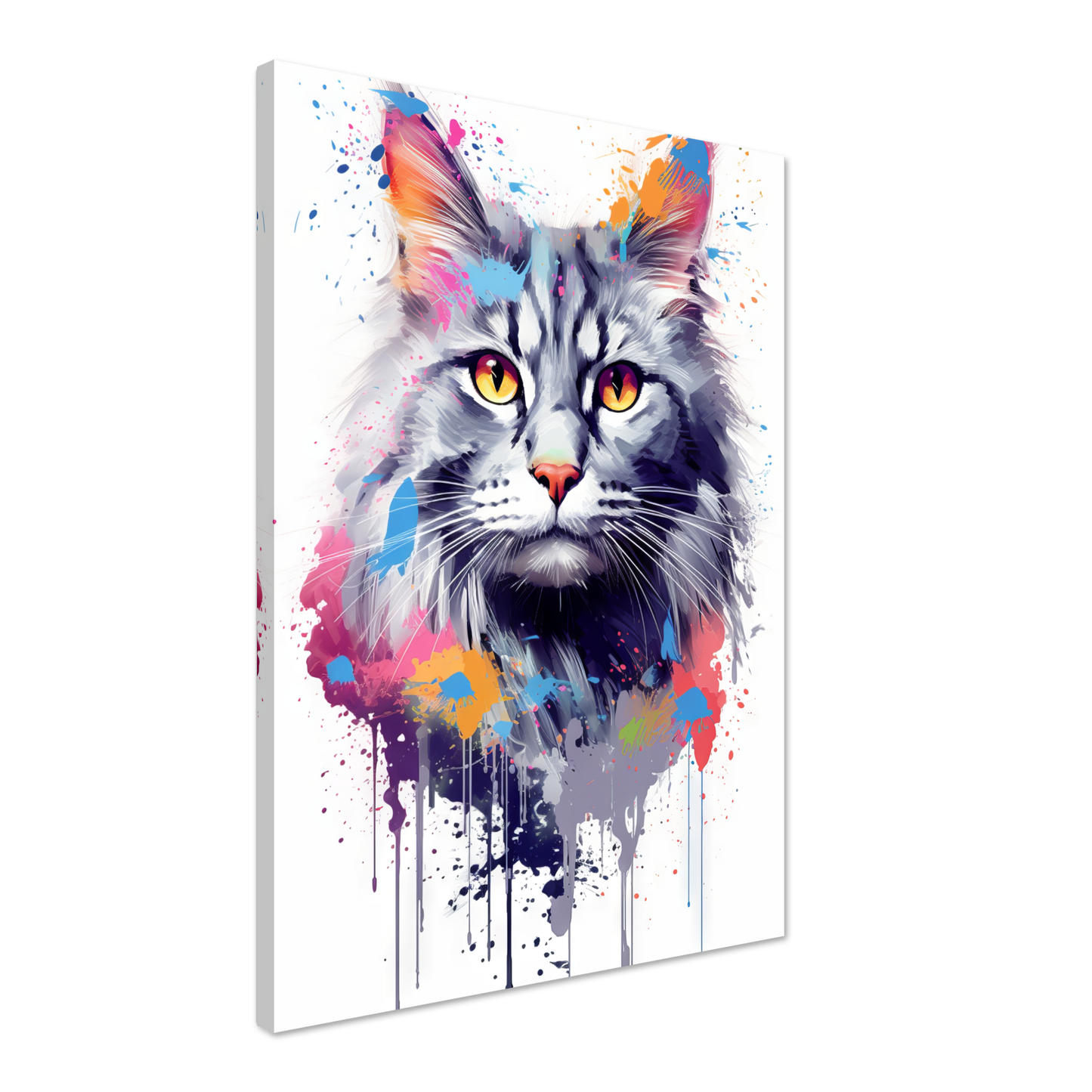 Katze Norgwegische Waldkatze Pop-Art (CAT70)