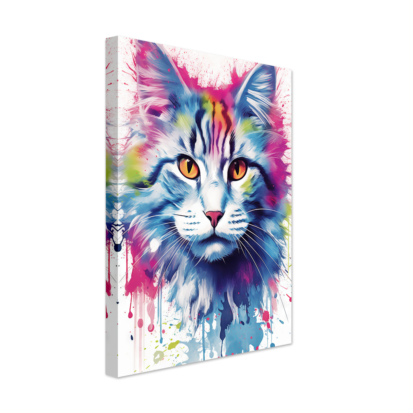 Katze Norgwegische Waldkatze Pop-Art (CAT71)