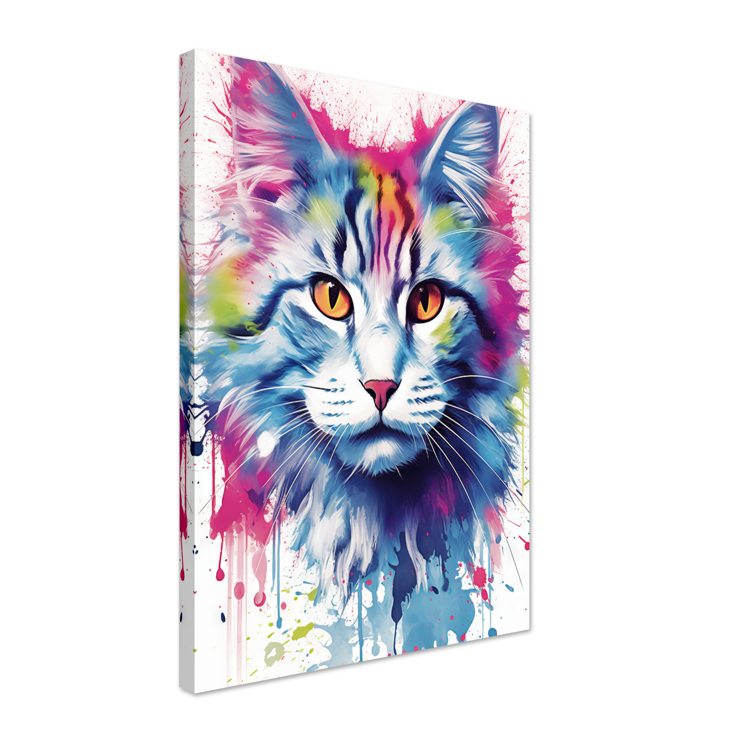 Katze Norgwegische Waldkatze Pop-Art (CAT71)