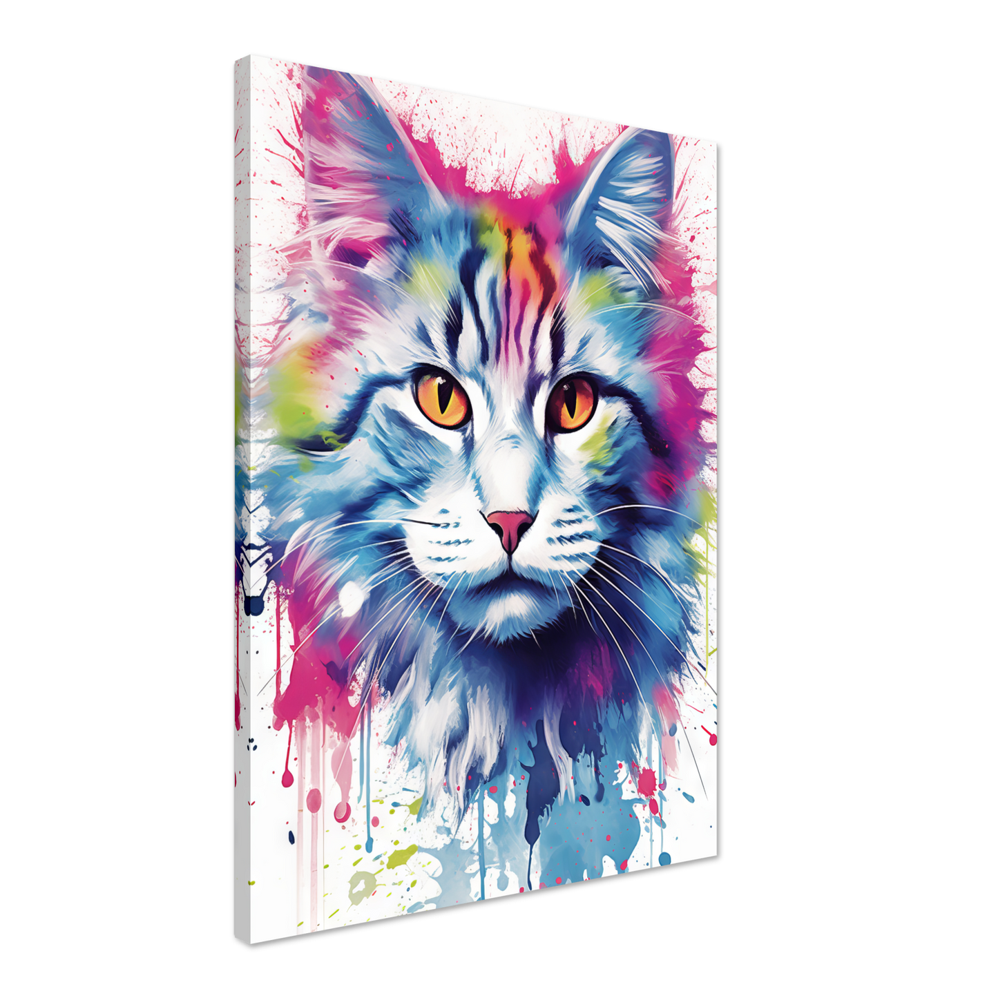 Katze Norgwegische Waldkatze Pop-Art (CAT71)