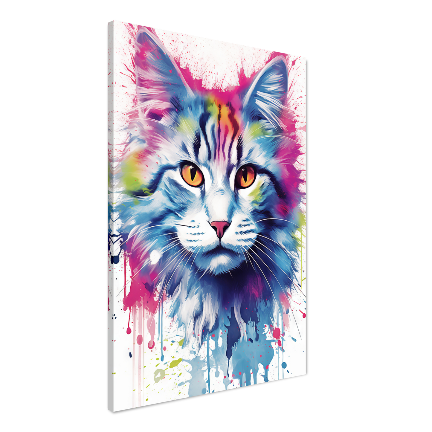 Katze Norgwegische Waldkatze Pop-Art (CAT71)