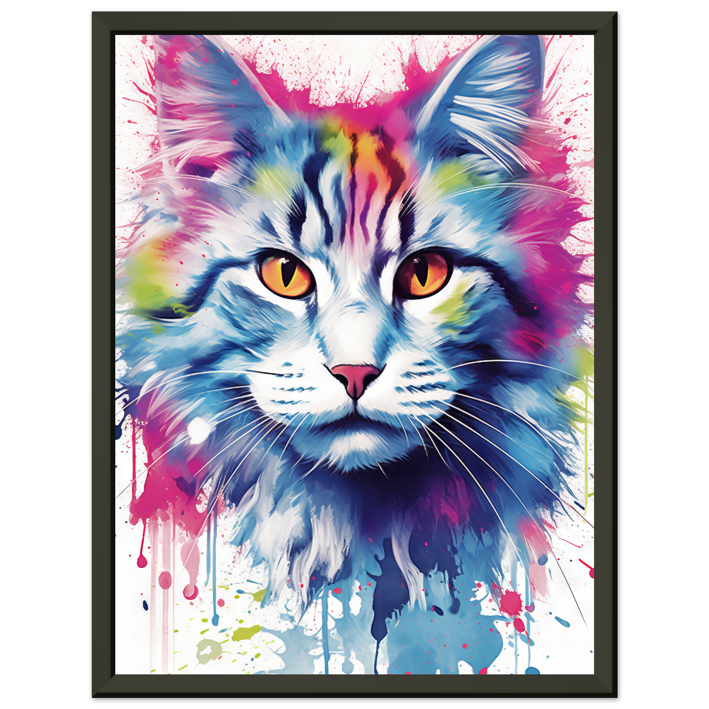 Katze Norgwegische Waldkatze Pop-Art (CAT71)